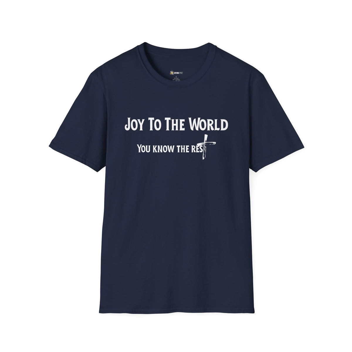 Joy to the World Christian T-Shirt – Faith-Inspired Holiday Apparel | Unisex Softstyle T-Shirt