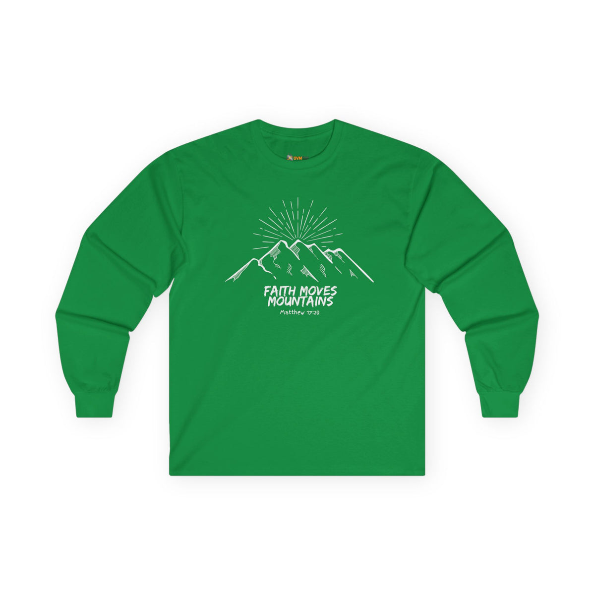 Faith Moves Mountains- Unisex Ultra Cotton Long Sleeve Tee