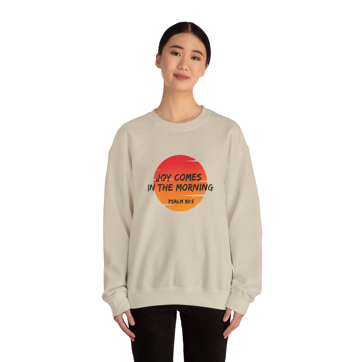 Joy Comes in the Morning- Unisex Heavy Blend™ Crewneck Sweatshirt