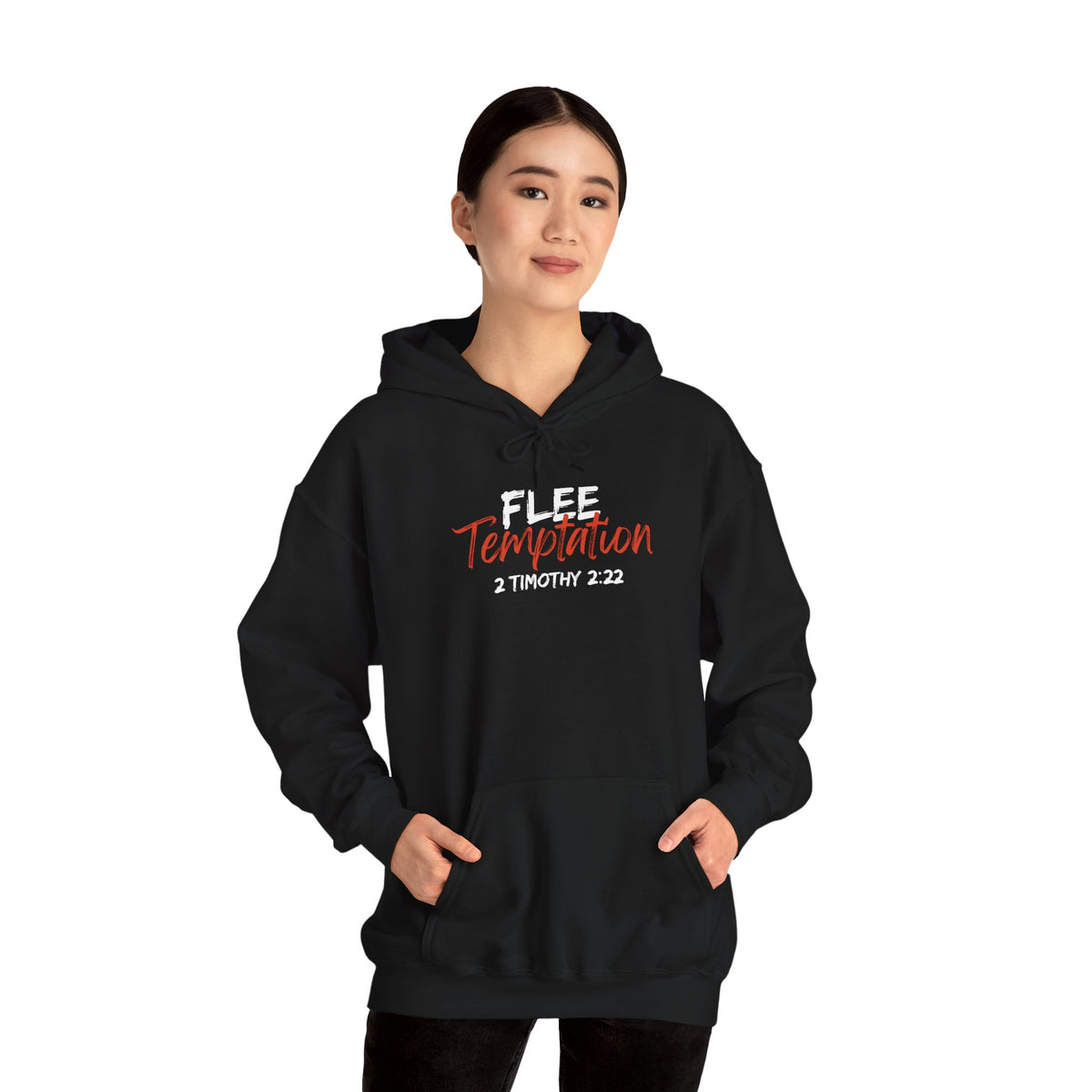 "Flee Temptation" Unisex Heavy Blend™ Hooded Sweatshirt