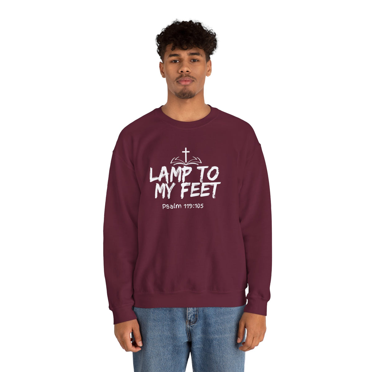 Lamp To My Feet- Unisex Heavy Blend™ Crewneck Sweatshirt