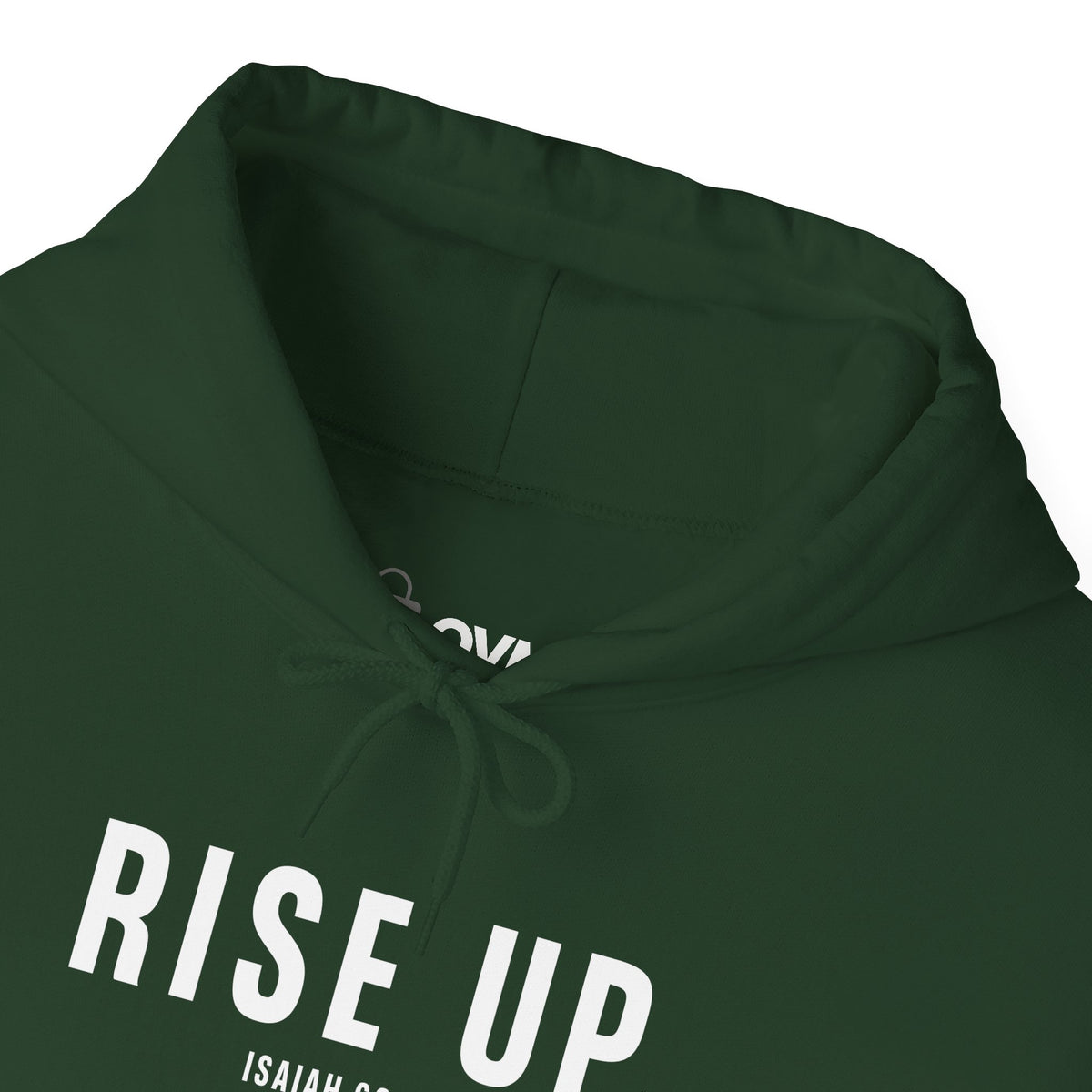 Rise Up Christian Hoodie – Isaiah 60:1 Faith Comfort Wear