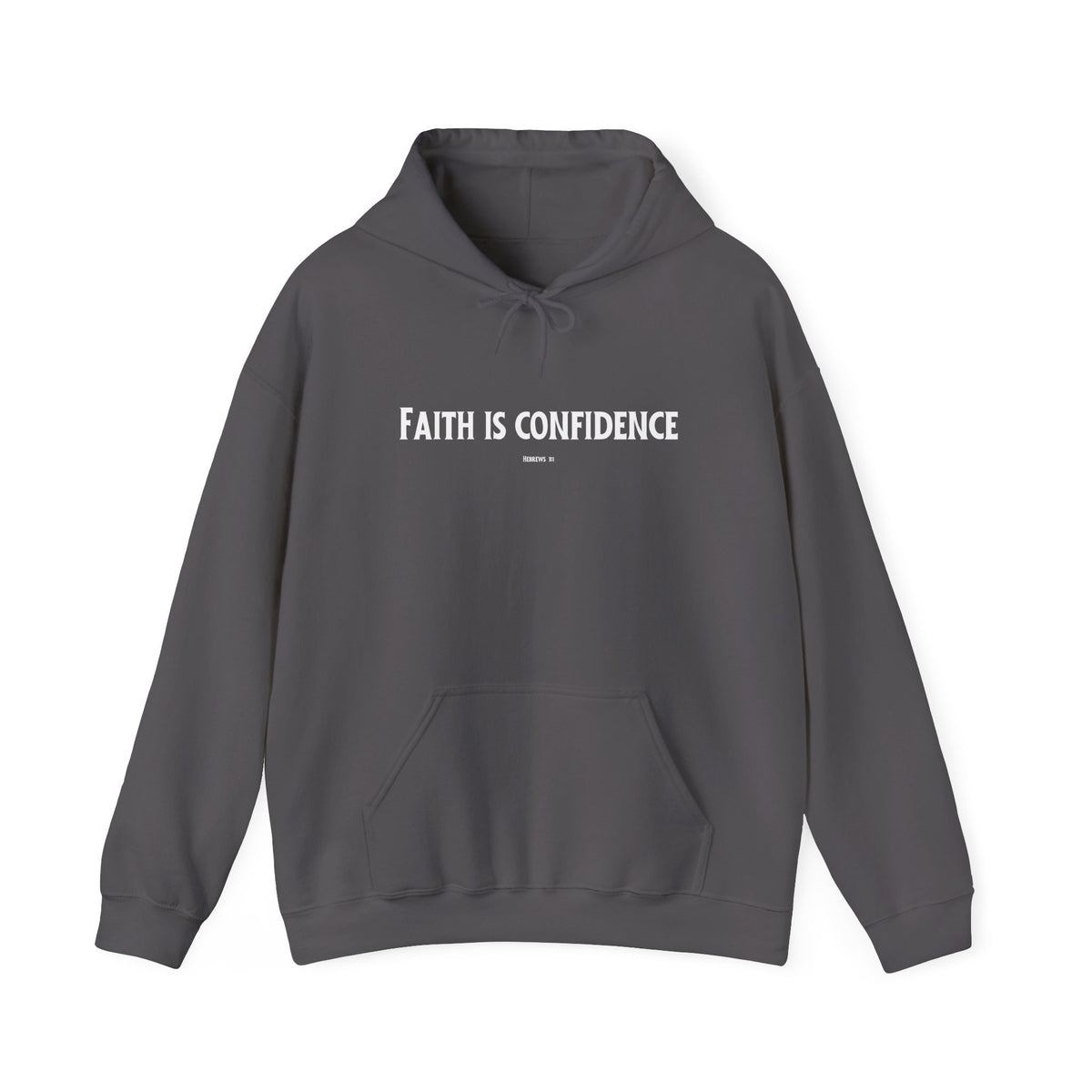 Faith is Confidence Christian Hoodie – Faith-Based Christmas Wear | Unisex Heavy Blend™ Hooded Sweatshirt