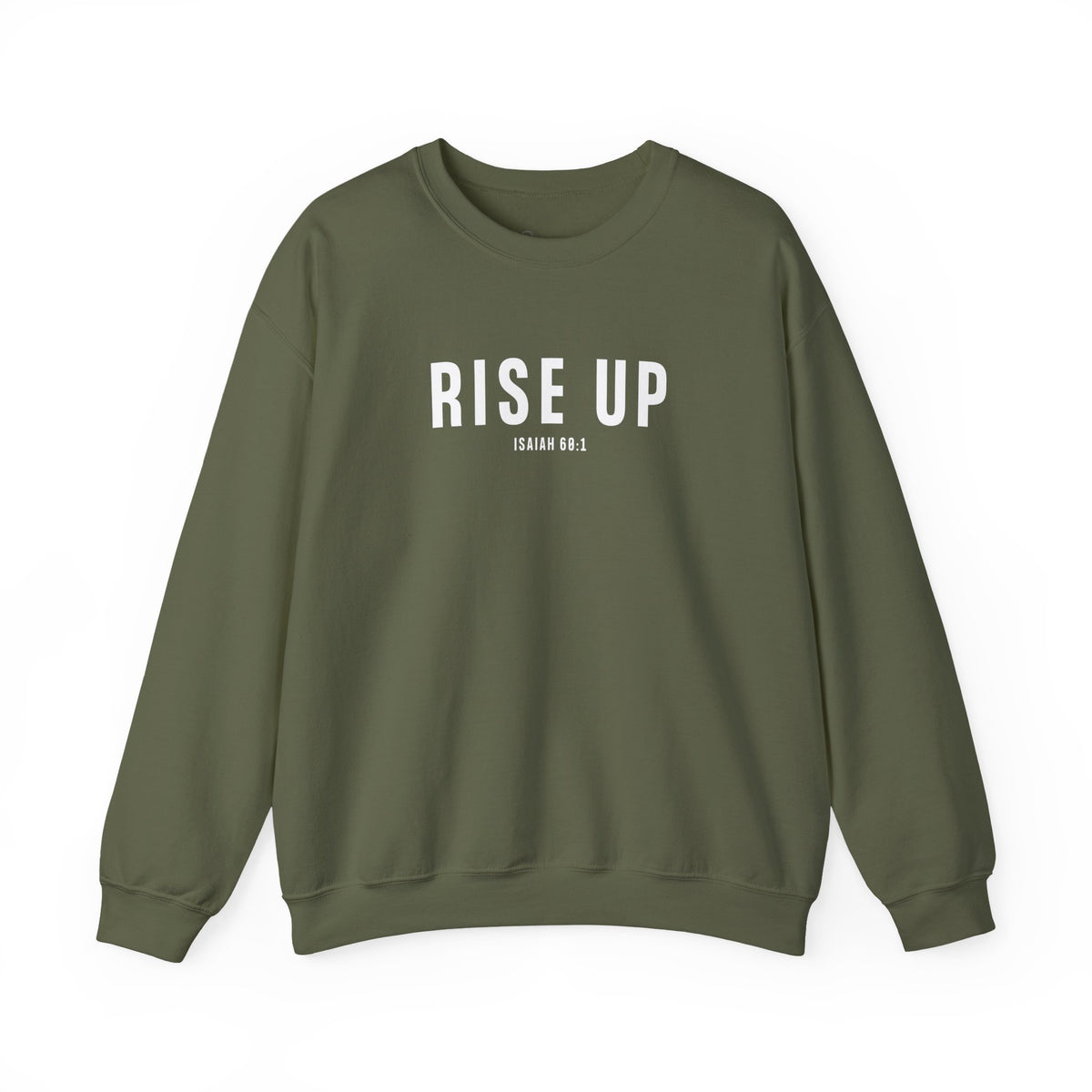 Rise Up Christian Sweatshirt – Isaiah 60:1 Wear Your Faith