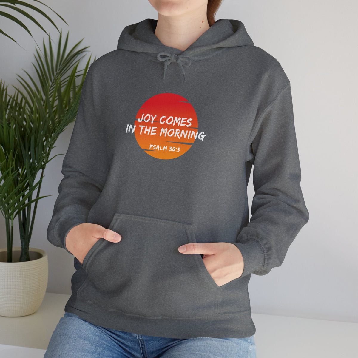 Joy Comes in the Morning- Unisex Heavy Blend™ Hooded Sweatshirt