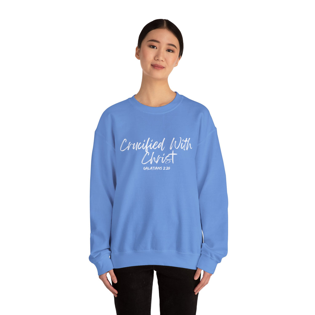 Crucified With Christ- Unisex Heavy Blend™ Crewneck Sweatshirt