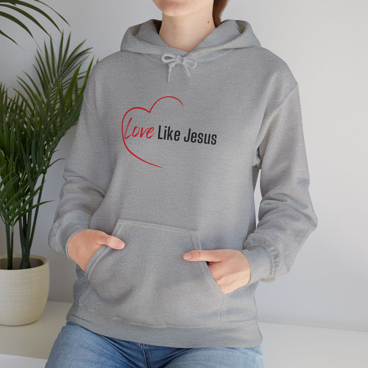 Love Like Jesus Christian Hoodie – Faith-Inspired Comfort Wear - Unisex Heavy Blend™ Hooded Sweatshirt