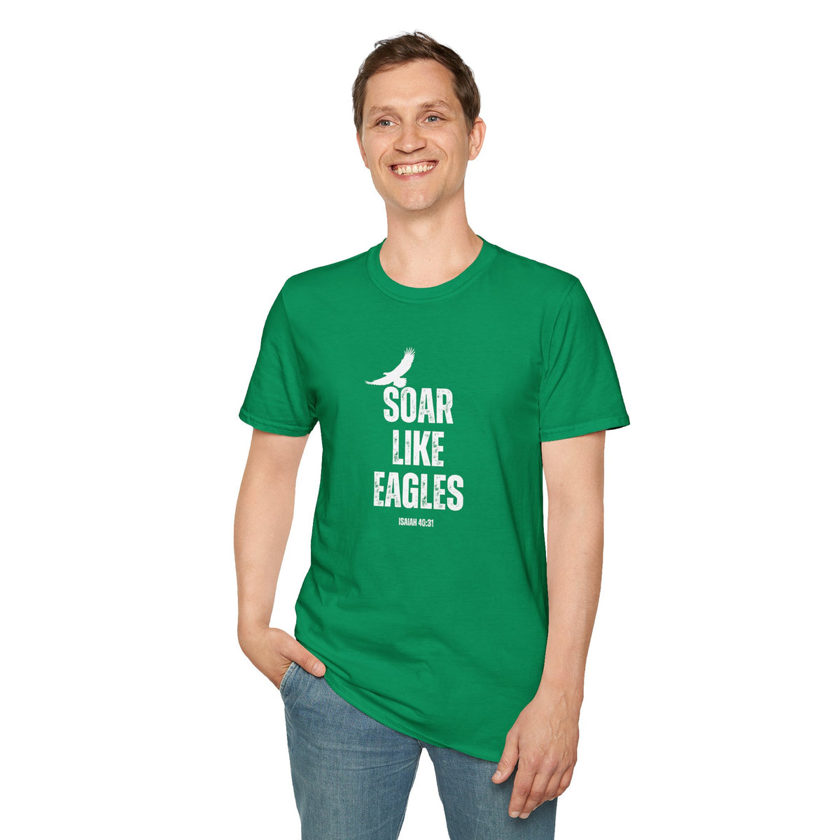 "Soar Like Eagles" Unisex Softstyle T-Shirt