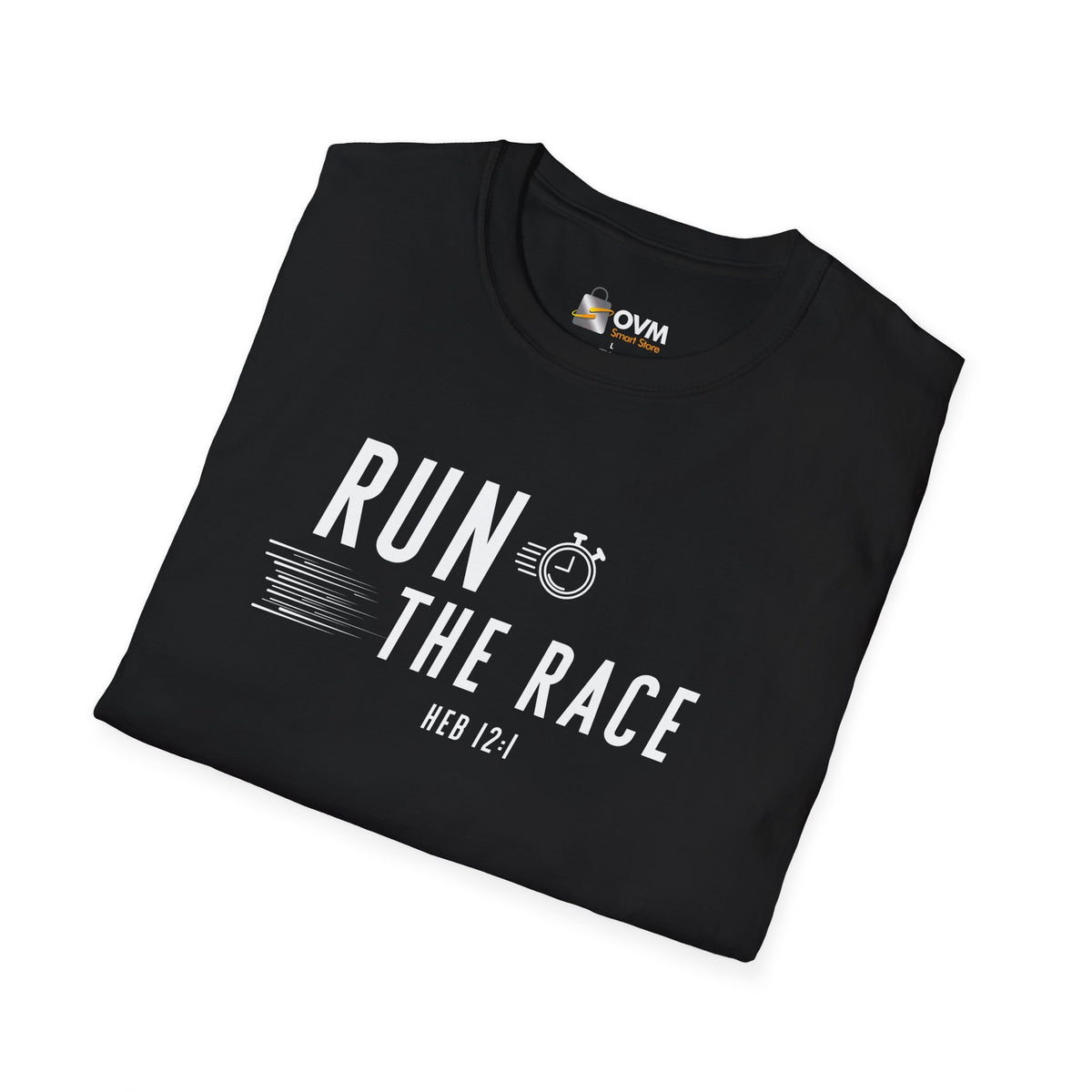 Run the Race Christian T-Shirt – Hebrews 12:1 Faith Apparel