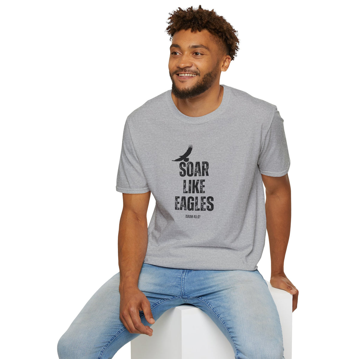 "Soar Like Eagles" Unisex Softstyle T-Shirt