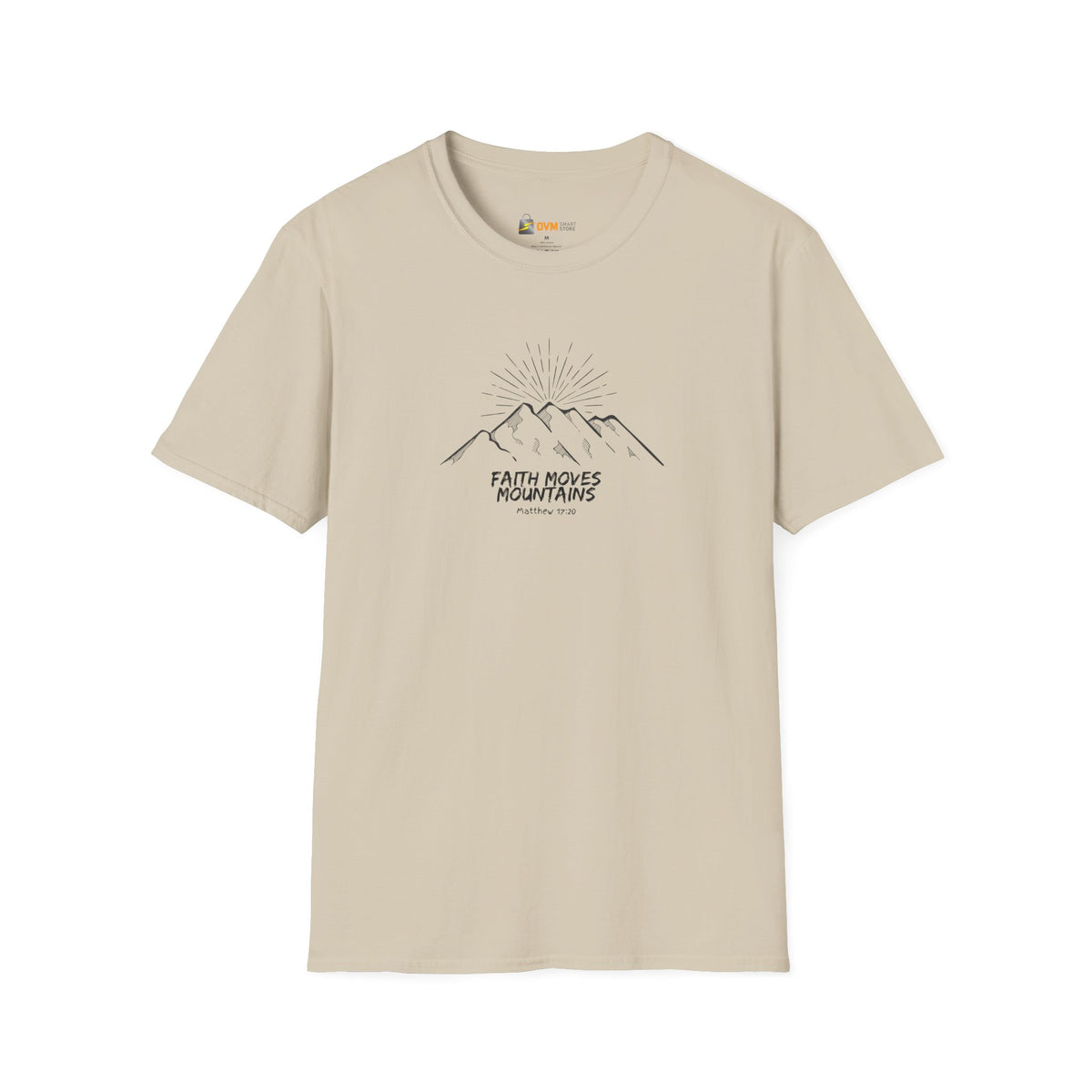 Faith Moves Mountains- Unisex Softstyle T-Shirt