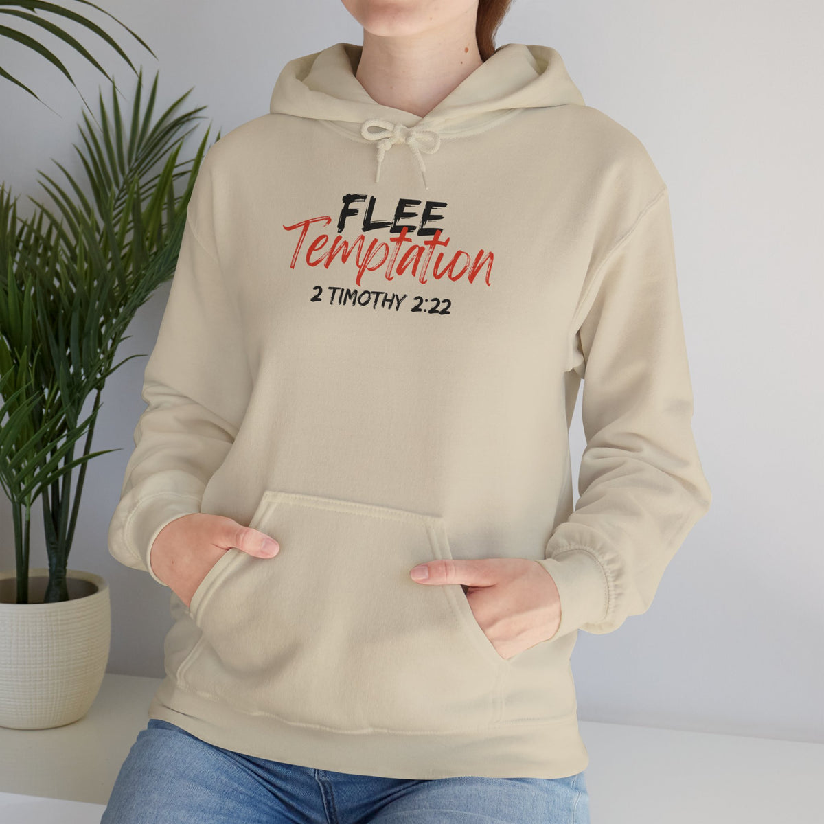 Flee Temptation- Unisex Heavy Blend™ Hooded Sweatshirt