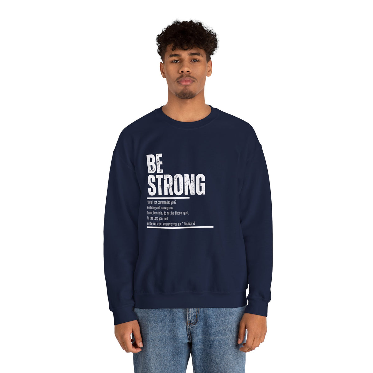 Be Strong- Unisex Heavy Blend™ Crewneck Sweatshirt