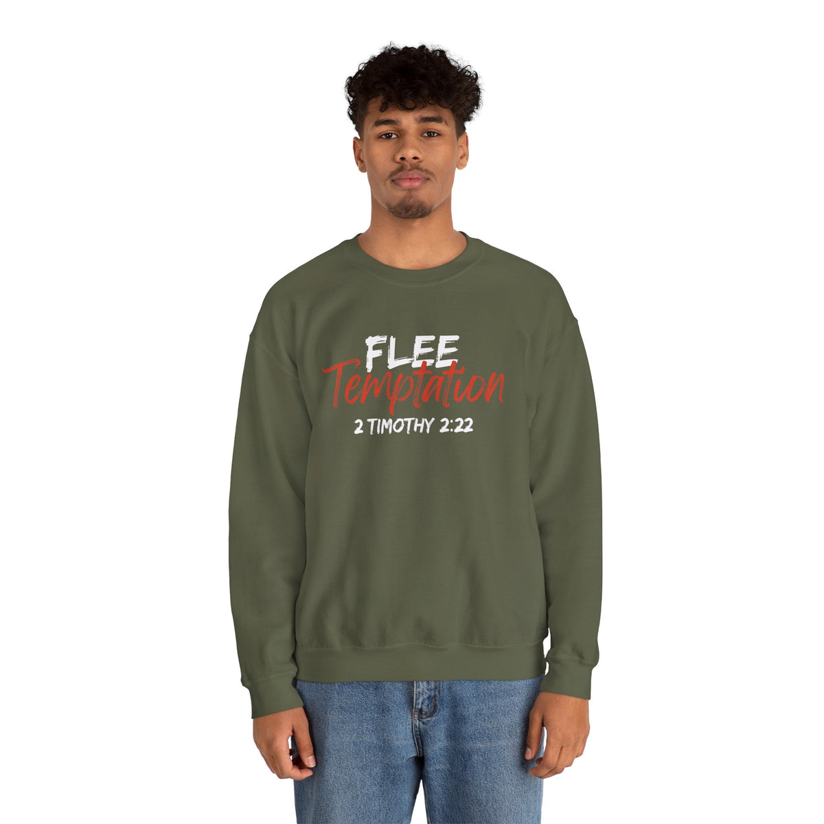 Flee Temptation- Unisex Heavy Blend™ Crewneck Sweatshirt