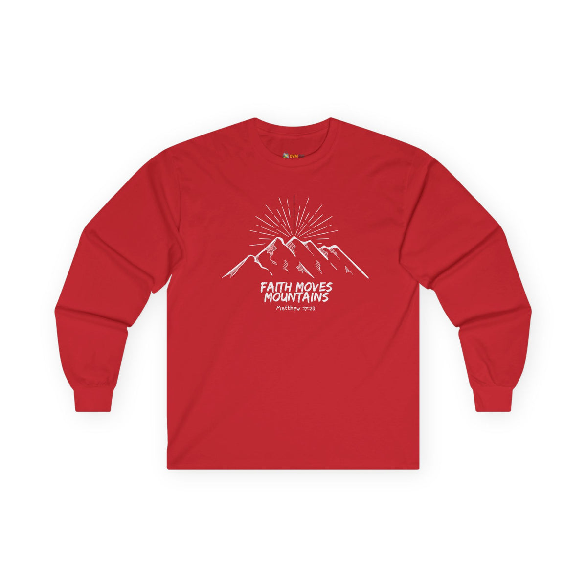 Faith Moves Mountains- Unisex Ultra Cotton Long Sleeve Tee