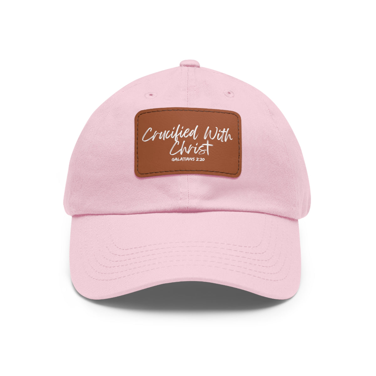 Crucified With Christ- Dad Hat with Leather Patch (Rectangle)