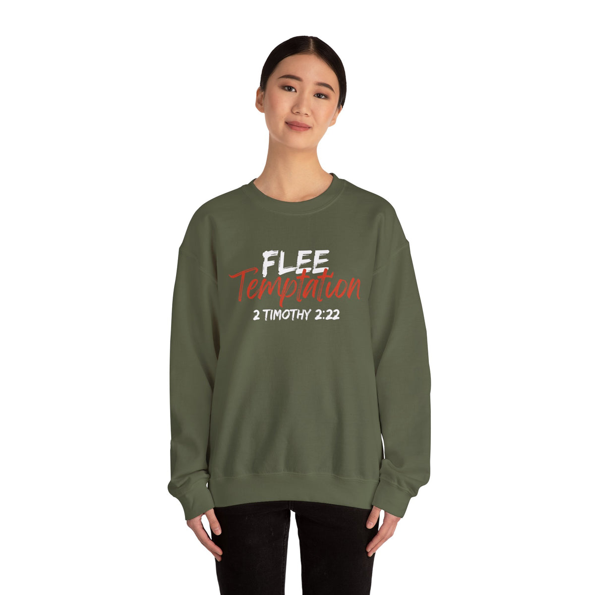 Flee Temptation- Unisex Heavy Blend™ Crewneck Sweatshirt