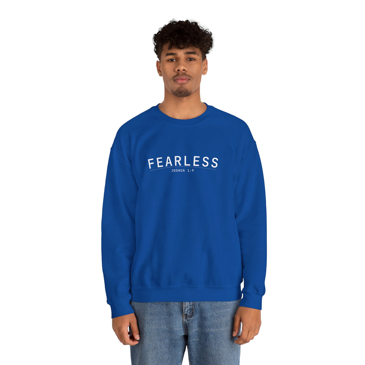 Fearless Christian Sweatshirt – Joshua 1:9 Wear Your Faith