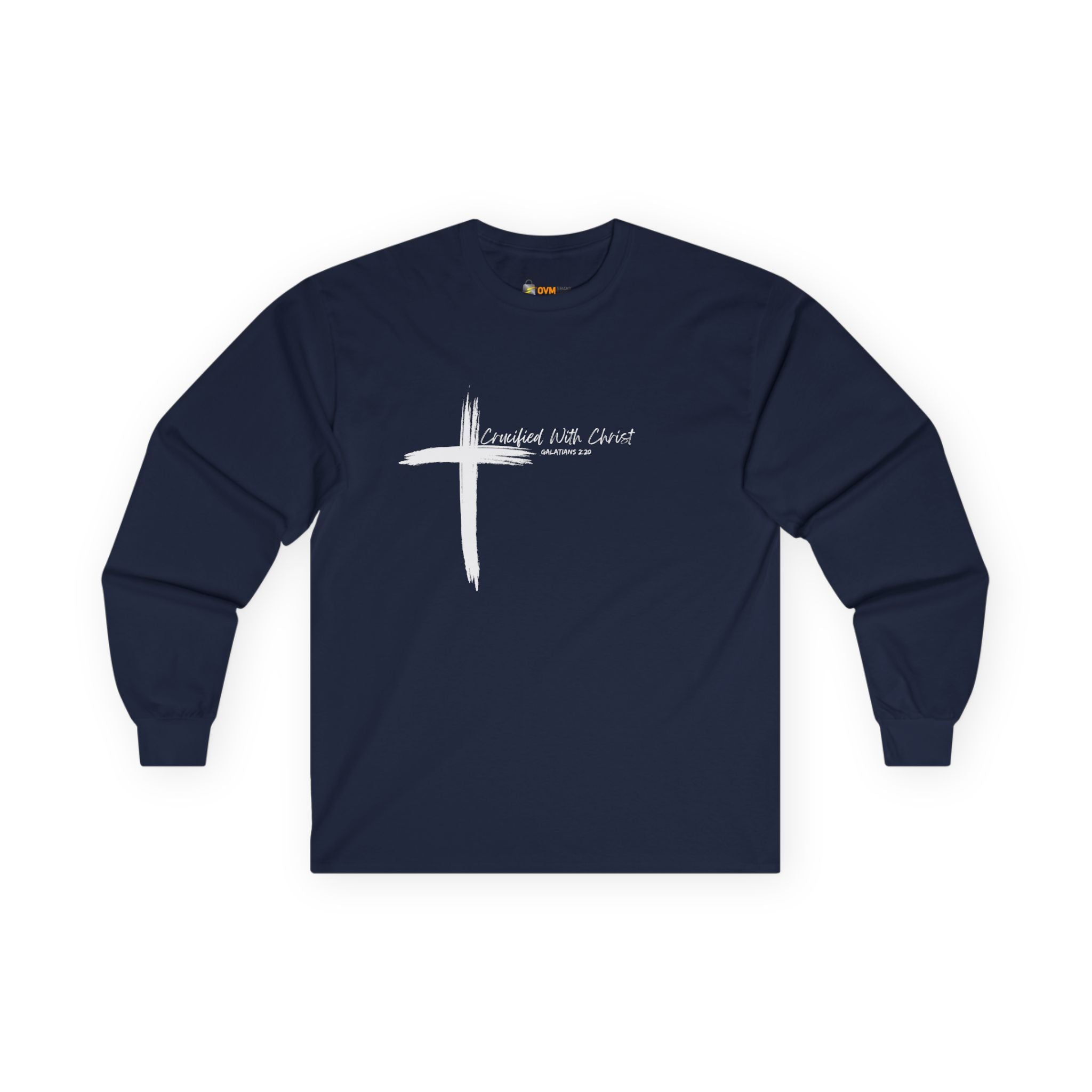 Crucified With Christ Ver.2- Faith-Inspired Unisex Long Sleeve Tee