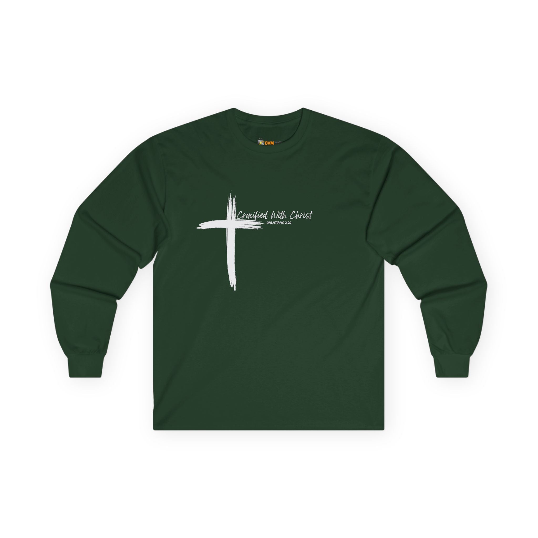 Crucified With Christ Ver.2- Faith-Inspired Unisex Long Sleeve Tee