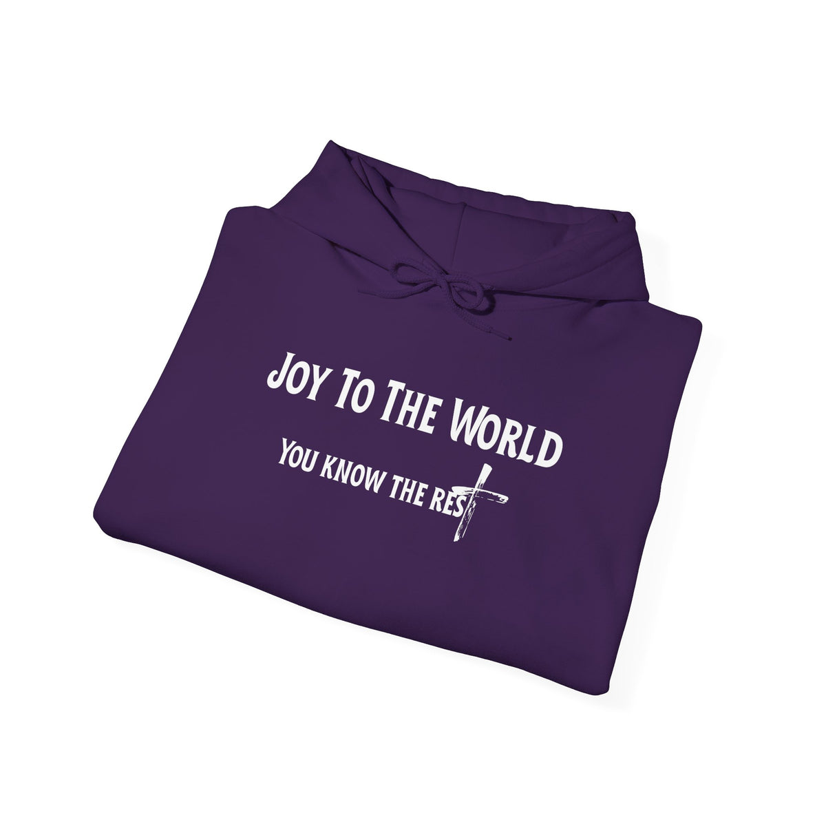 Joy to the World Christian Hoodie – Faith-Based Christmas Wear | Unisex Heavy Blend™ Hooded Sweatshirt