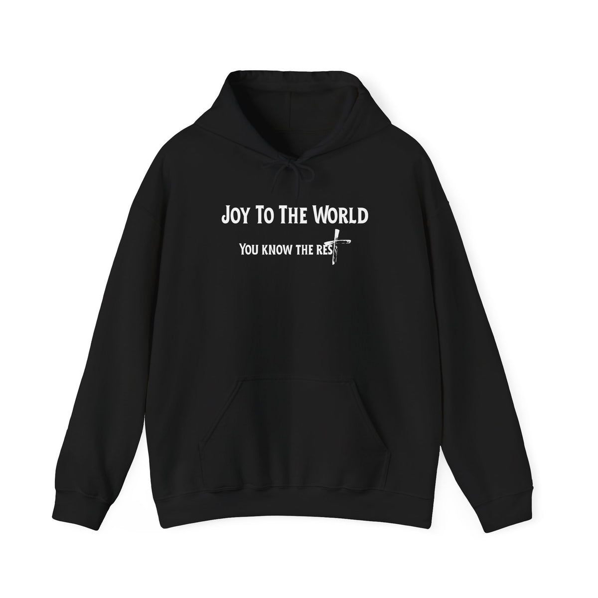 Joy to the World Christian Hoodie – Faith-Based Christmas Wear | Unisex Heavy Blend™ Hooded Sweatshirt