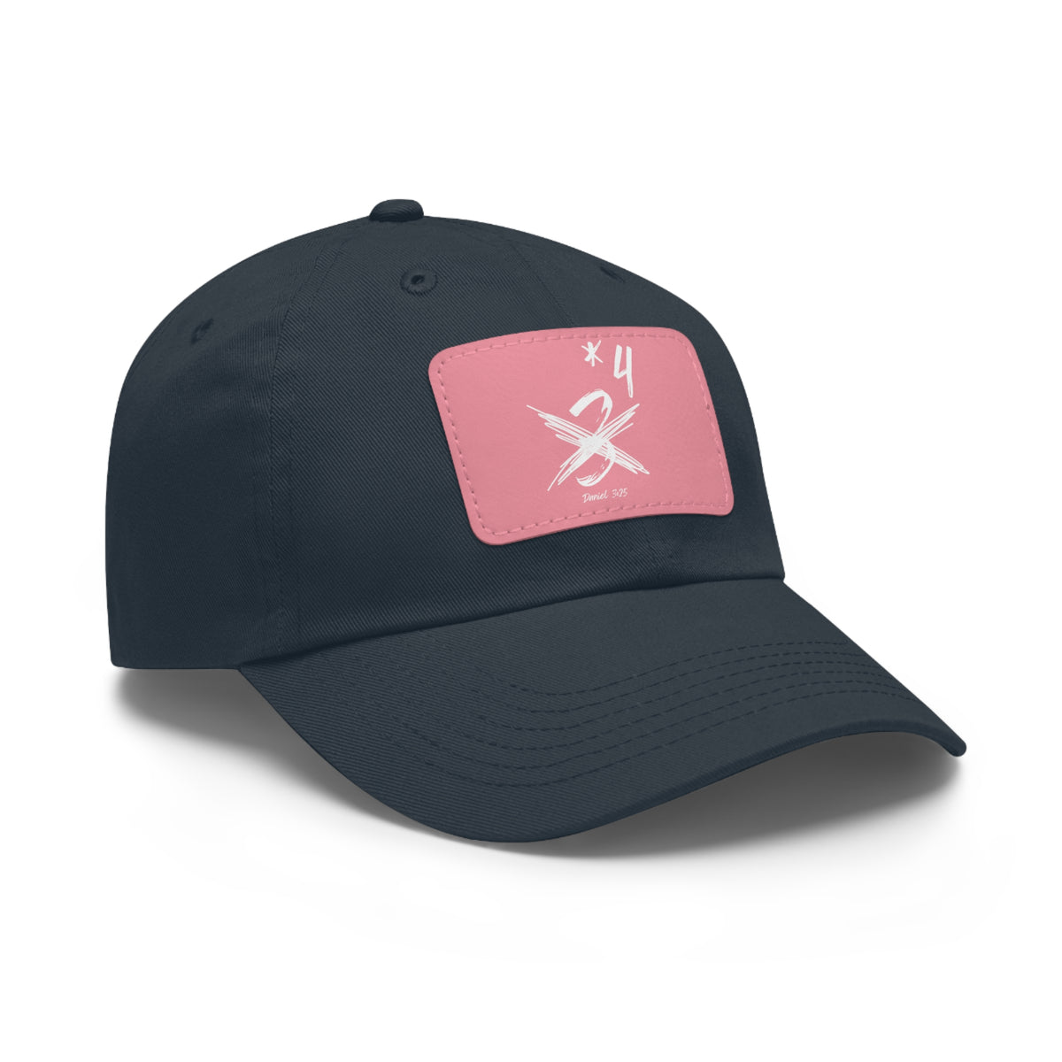 Not Just Three- Dad Hat with Leather Patch (Rectangle)
