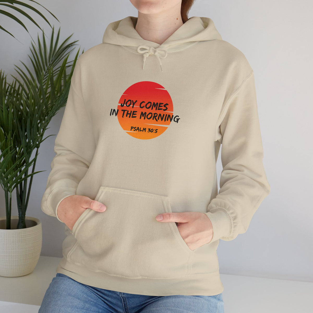 "Joy Comes in the Morning" Unisex Heavy Blend™ Hooded Sweatshirt