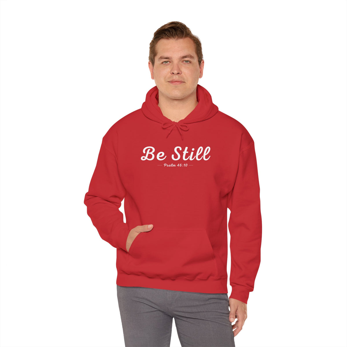 Be Still Christian Hoodie – Psalm 46:10 Faith Comfort Wear