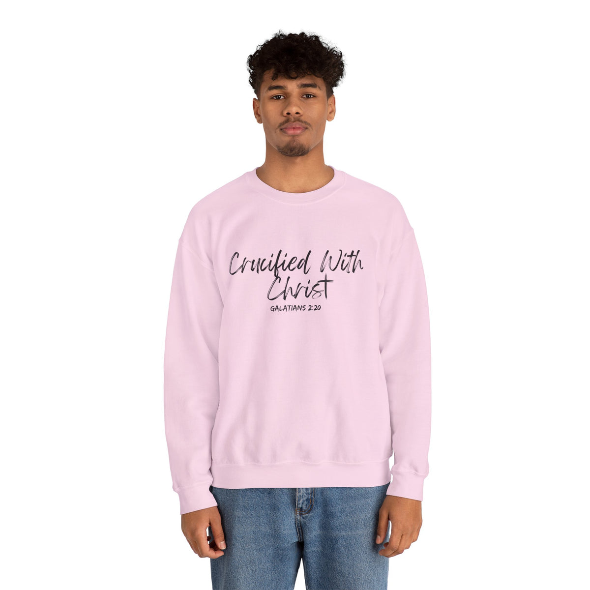 Crucified With Christ- Unisex Heavy Blend™ Crewneck Sweatshirt