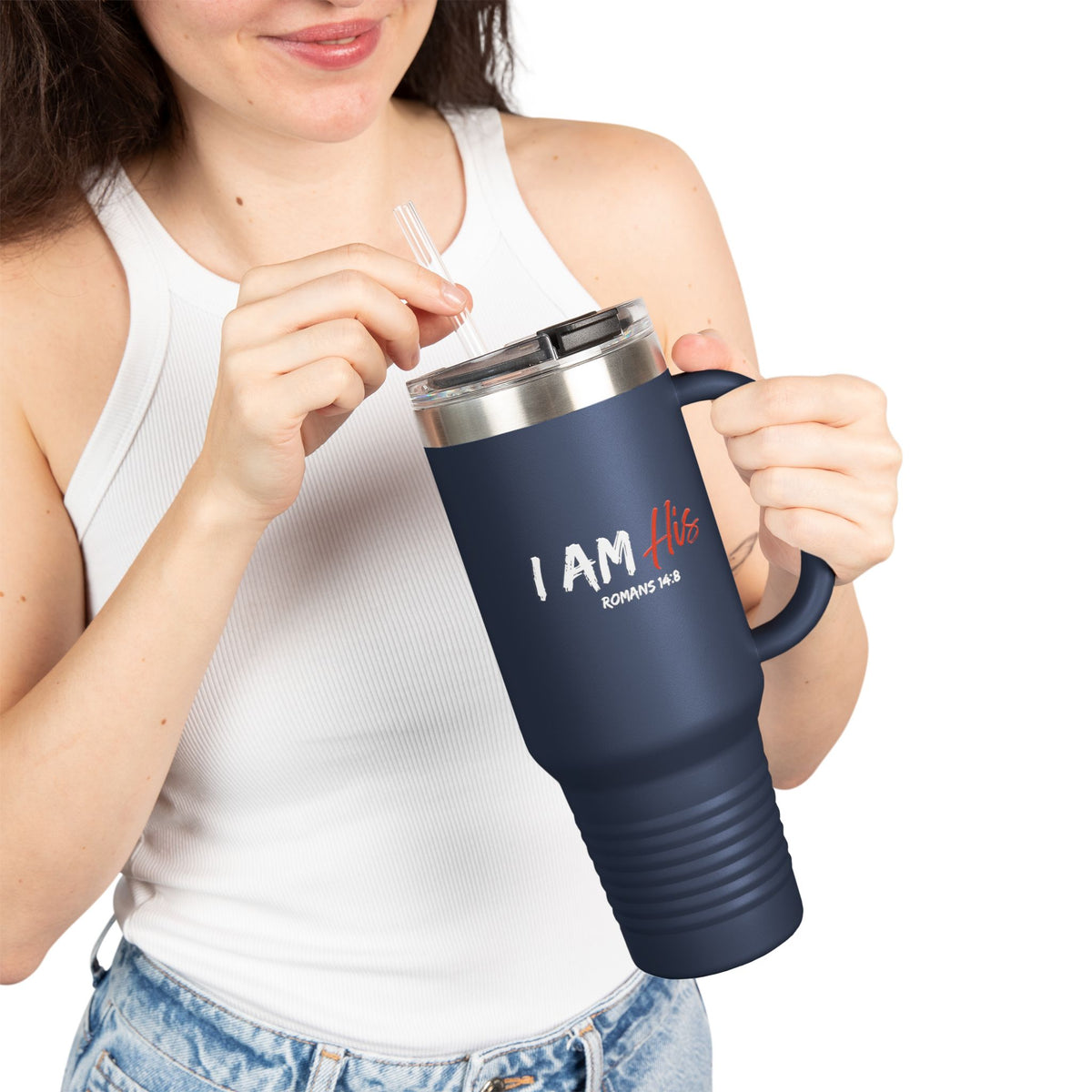 I Am His- Insulated Travel Mug, 40oz
