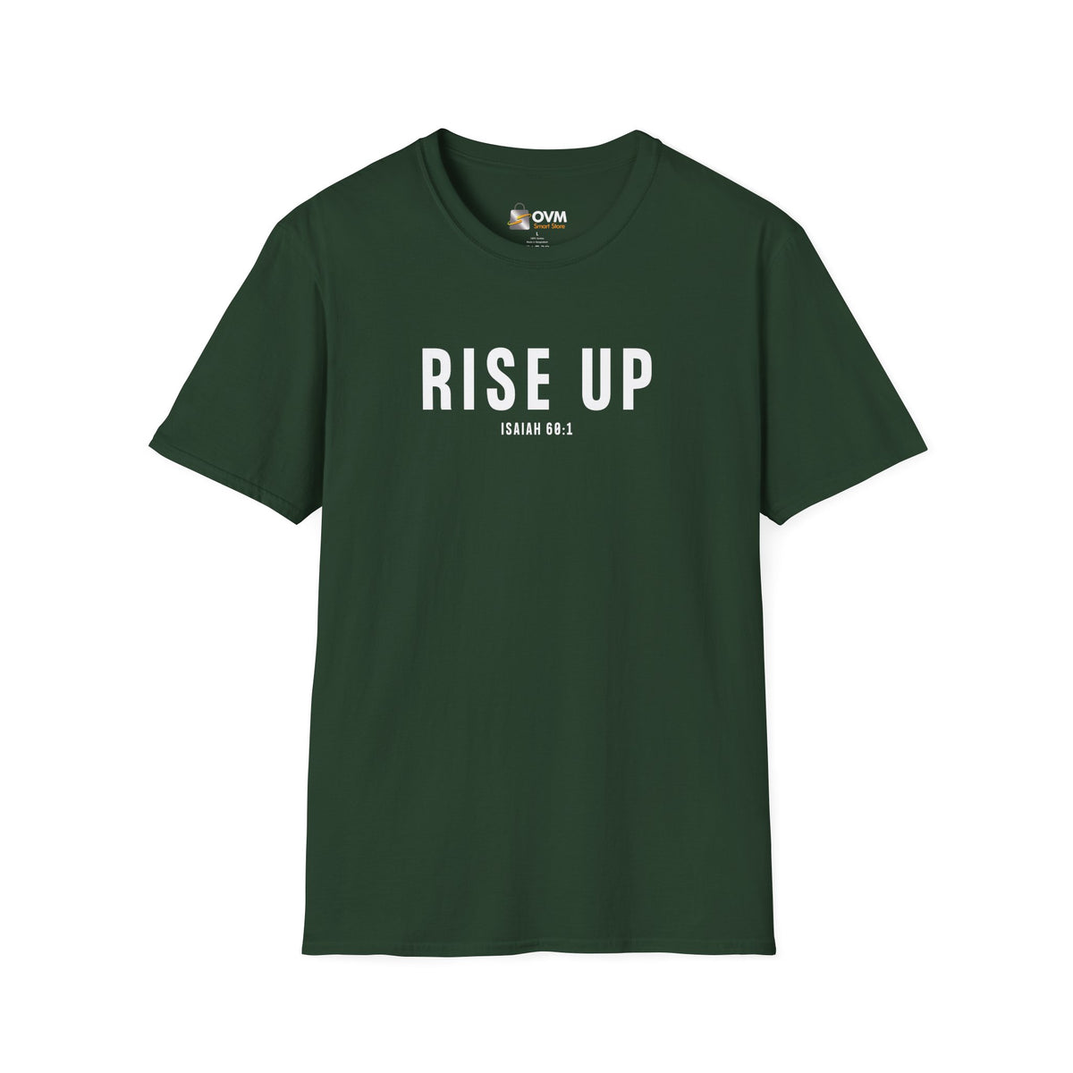 Rise Up Christian T-Shirt – Isaiah 60:1 Faith Apparel