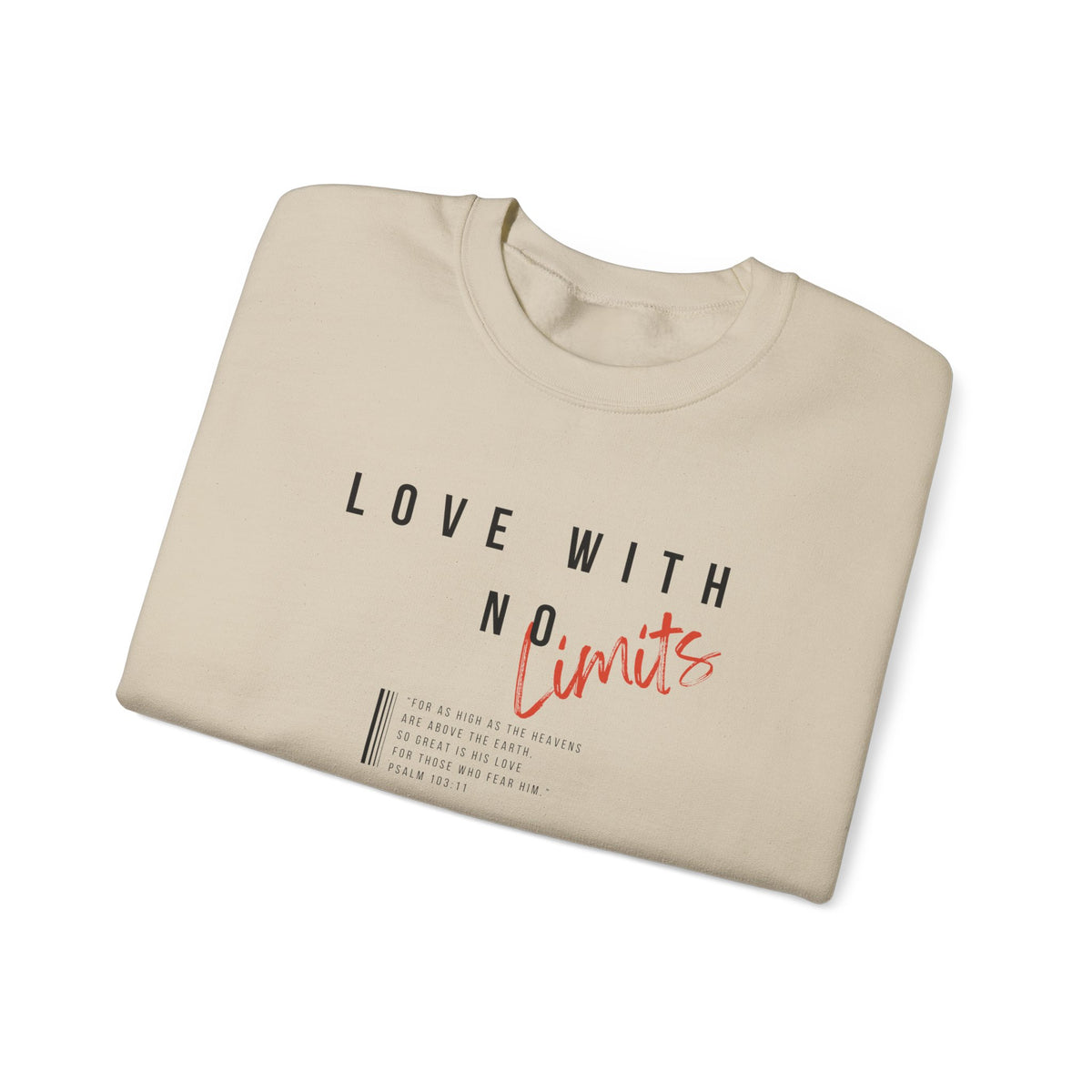 Love With No Limits- Unisex Heavy Blend™ Crewneck Sweatshirt