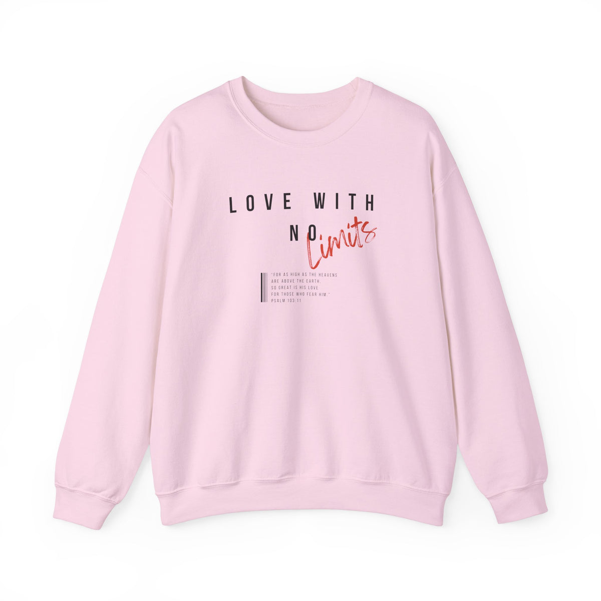 Love With No Limits- Unisex Heavy Blend™ Crewneck Sweatshirt