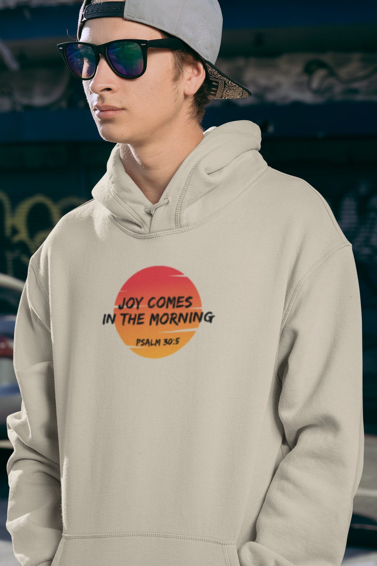 "Joy Comes in the Morning" Unisex Heavy Blend™ Hooded Sweatshirt