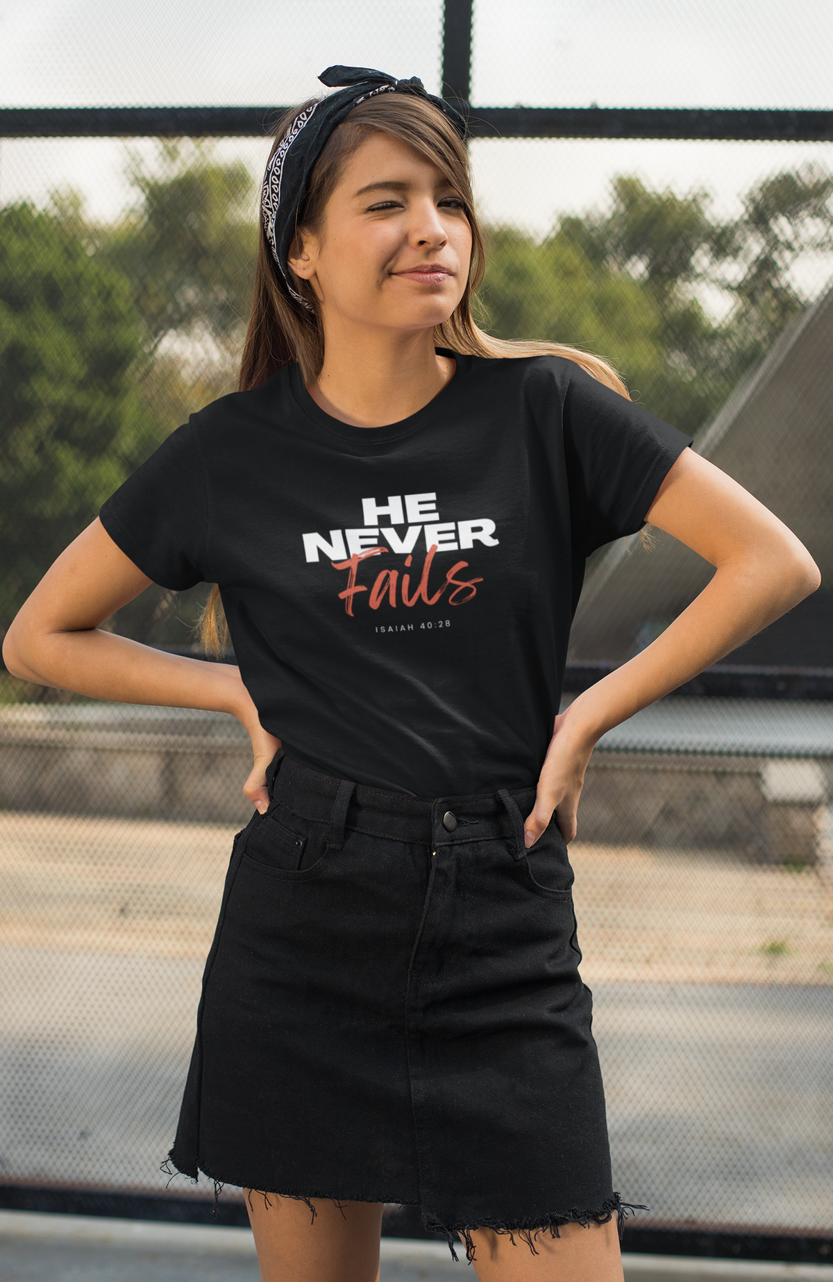 "He Never Fails" Unisex Softstyle T-Shirt