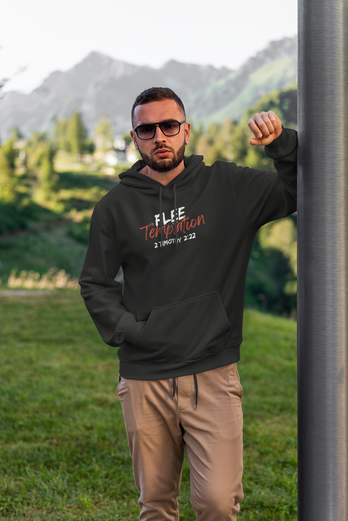 "Flee Temptation" Unisex Heavy Blend™ Hooded Sweatshirt