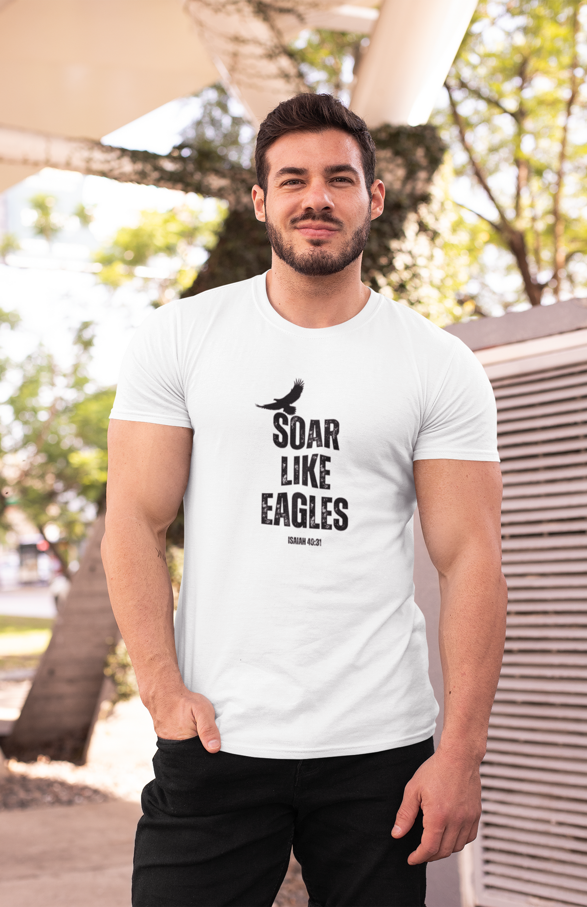 "Soar Like Eagles" Unisex Softstyle T-Shirt