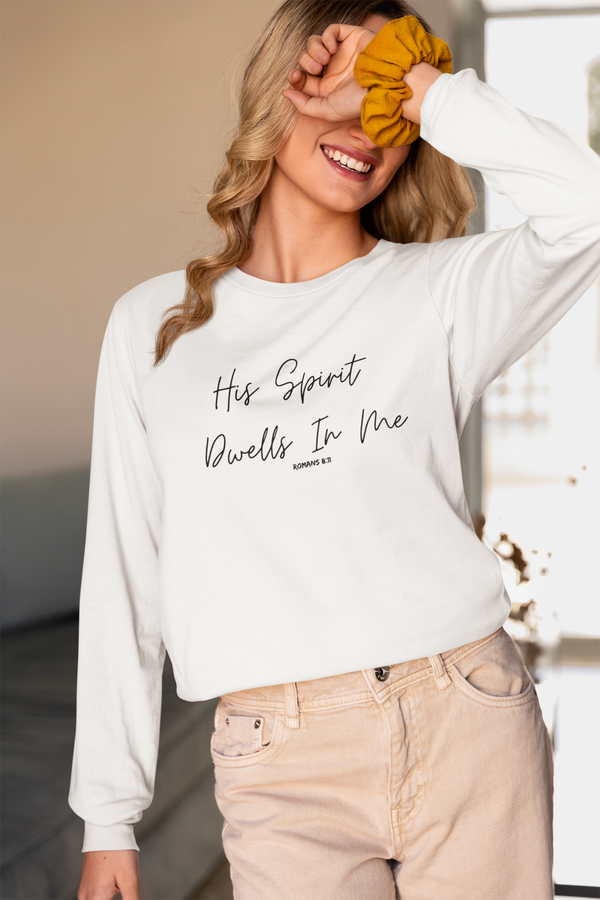 His Spirit Dwells In Me- Unisex Ultra Cotton Long Sleeve Tee
