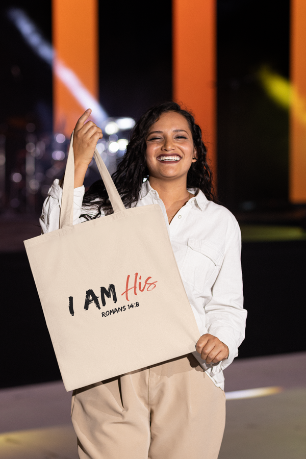 I Am His- Cotton Canvas Tote Bag