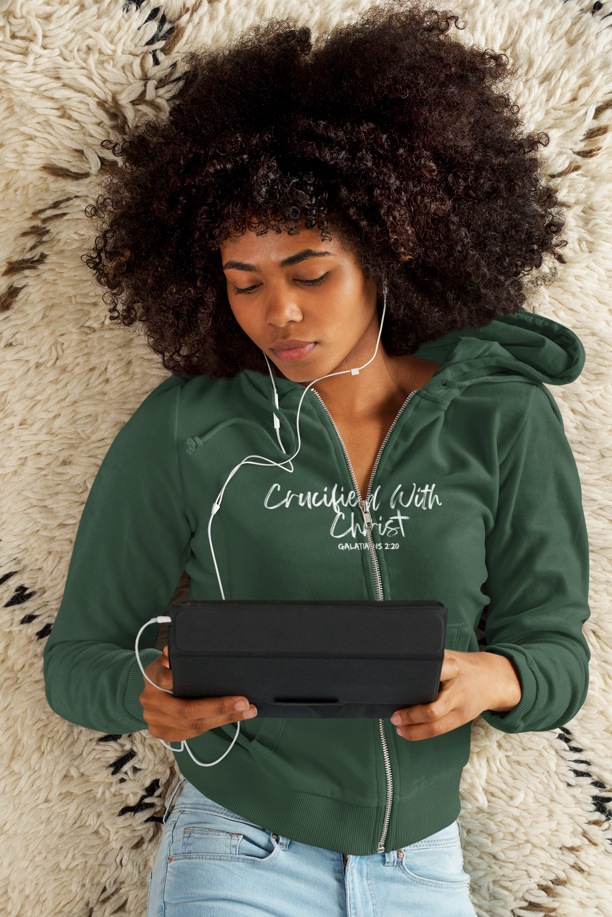 Crucified With Christ | Unisex Heavy Blend™ Full Zip Hooded Sweatshirt