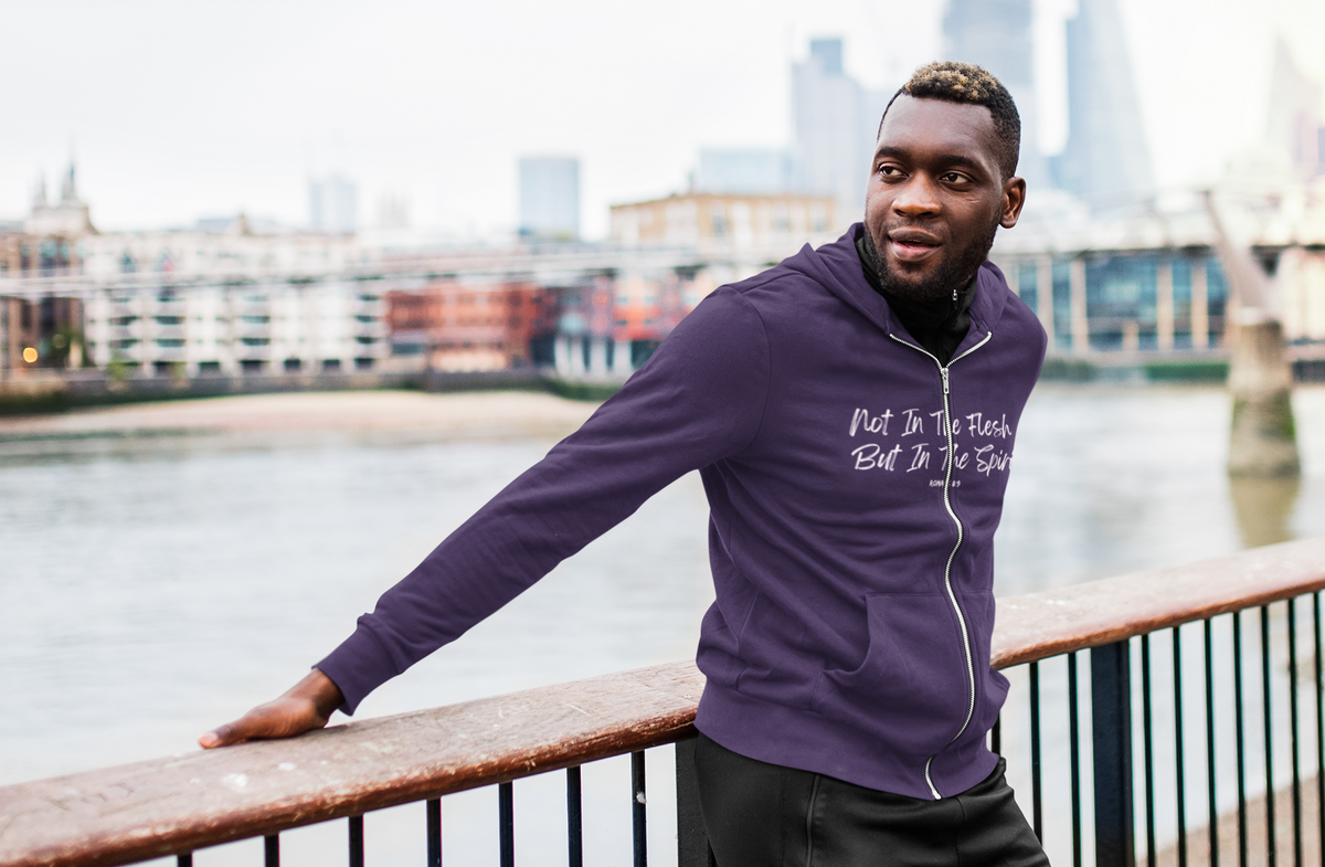 Not In The Flesh but In The Spirit | Unisex Heavy Blend™ Full Zip Hooded Sweatshirt