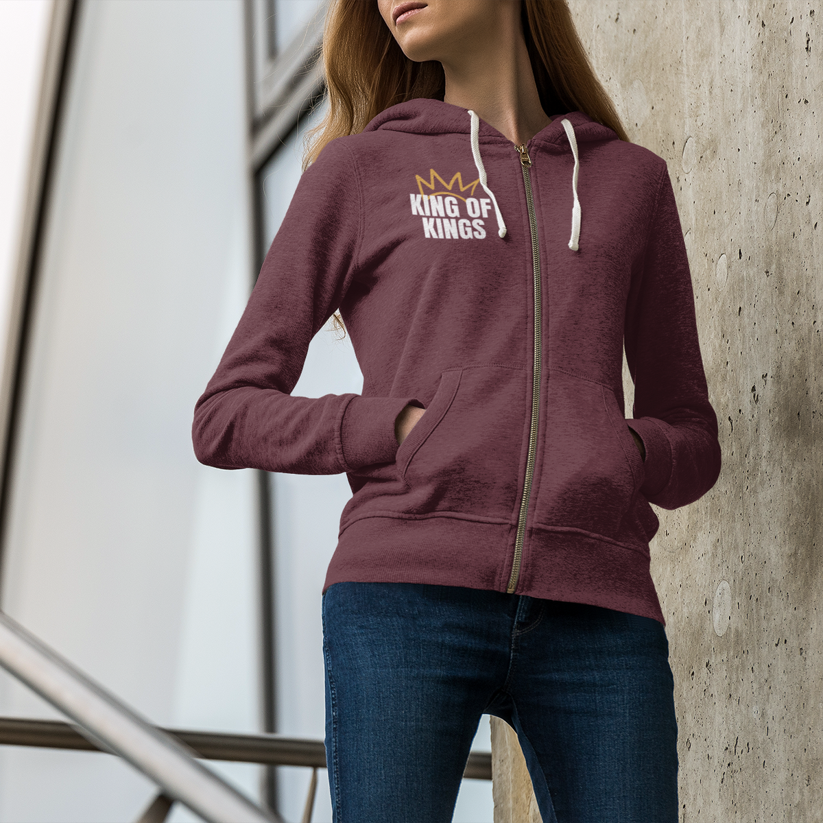 King of Kings | Unisex Heavy Blend™ Full Zip Hooded Sweatshirt