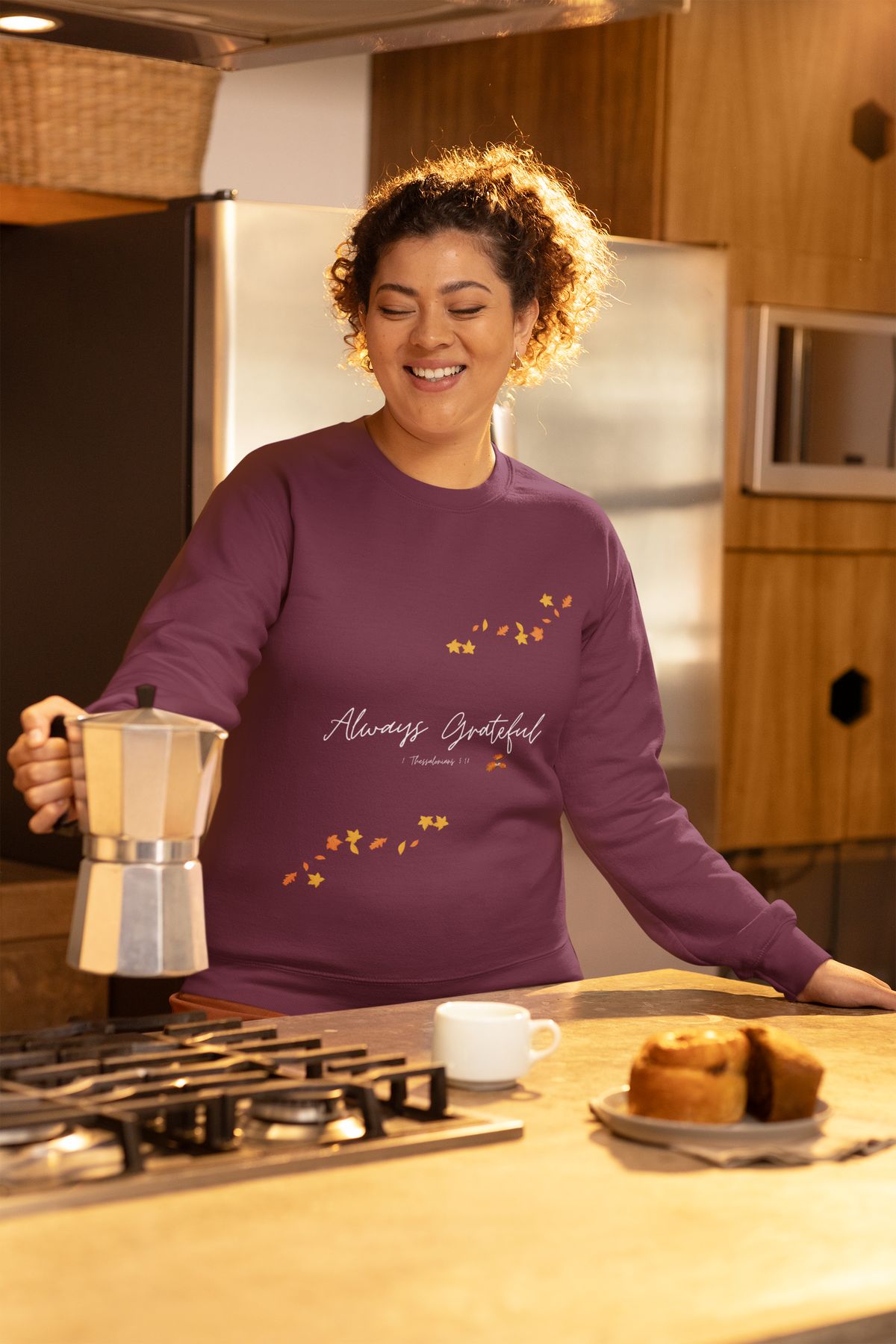 Always Grateful | Ladies' Heavy Blend™ Crewneck Sweatshirt
