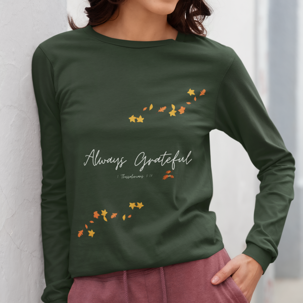Always Grateful | Ladies' Ultra Cotton Long Sleeve Tee