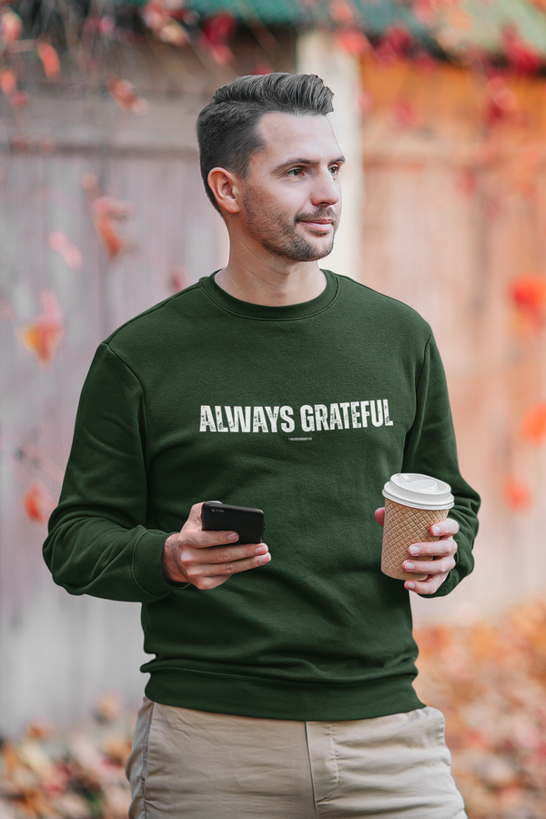 Always Grateful | Men's Heavy Blend™ Crewneck Sweatshirt