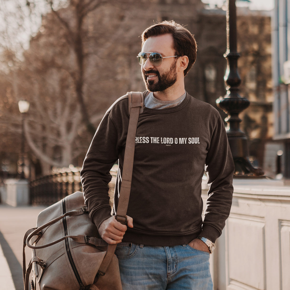 Bless The Lord O My Soul | Men's Heavy Blend™ Crewneck Sweatshirt