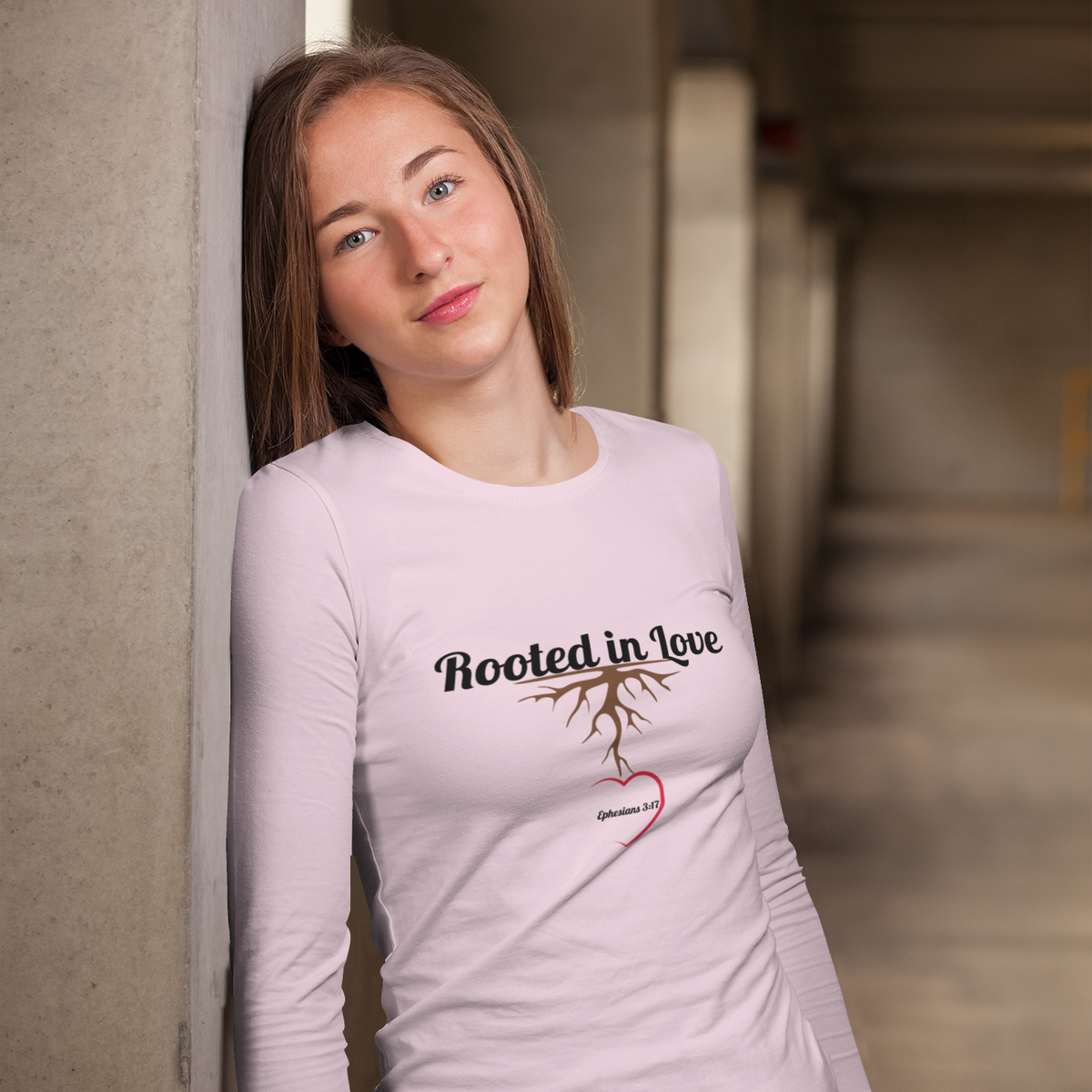 Rooted in Love Christian Long Sleeve T-Shirt – Ephesians 3:17 Faith in Every Season - Unisex Ultra Cotton Long Sleeve Tee