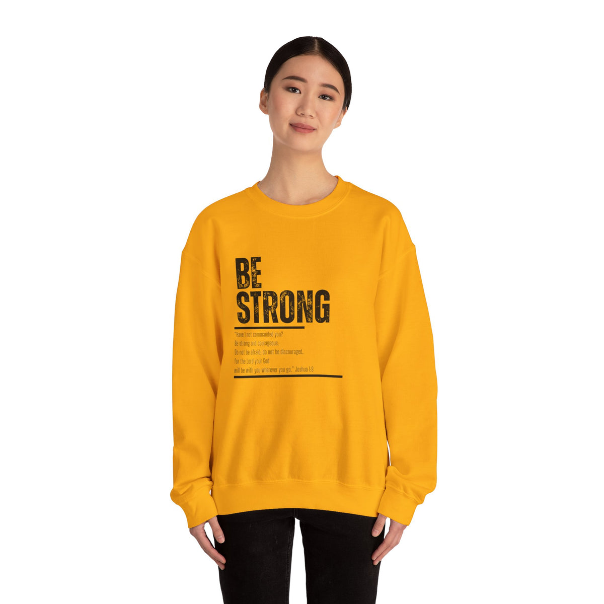 Be Strong- Unisex Heavy Blend™ Crewneck Sweatshirt