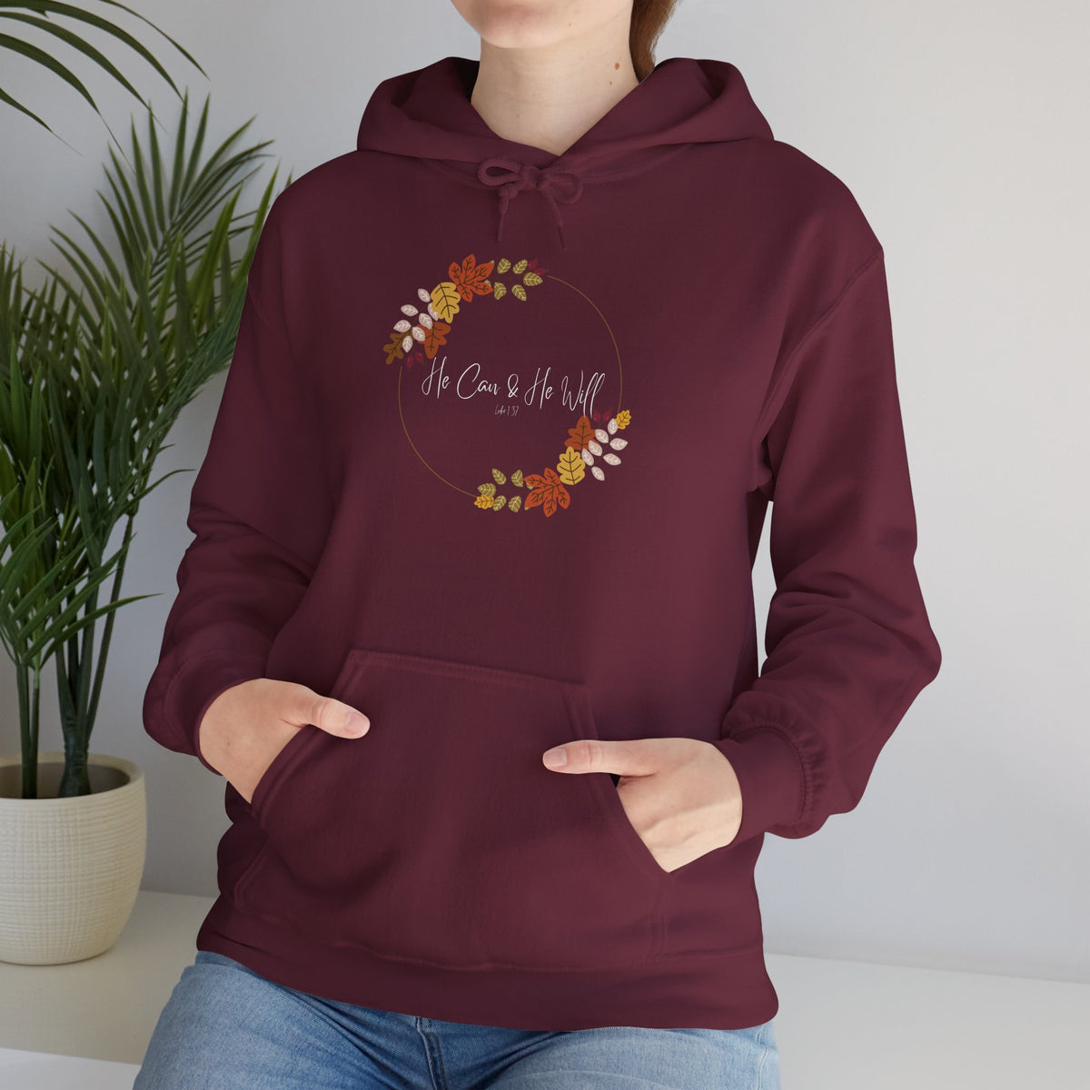 He Can & He Will | Laides' Heavy Blend™ Hooded Sweatshirt